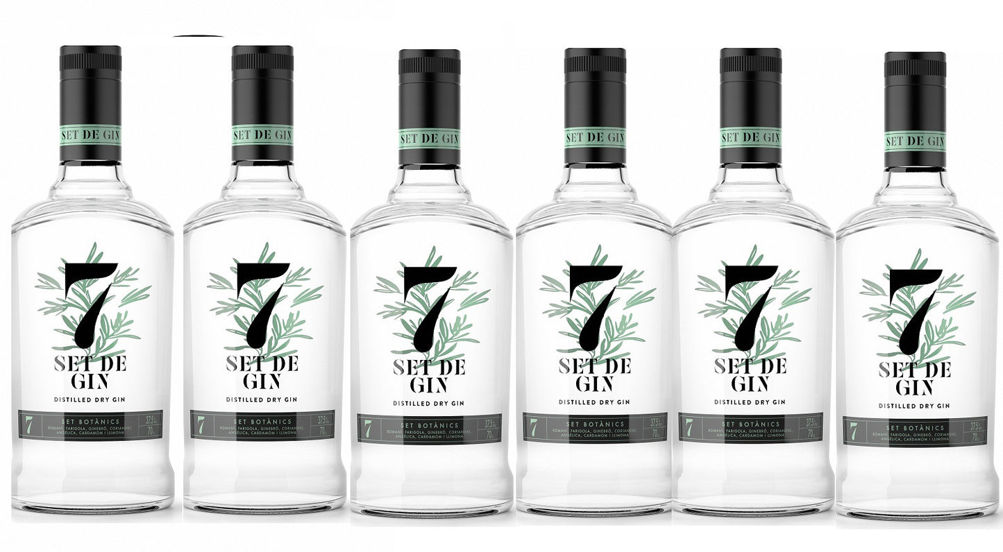 6 botellas de Ginebra - 7 de Gin