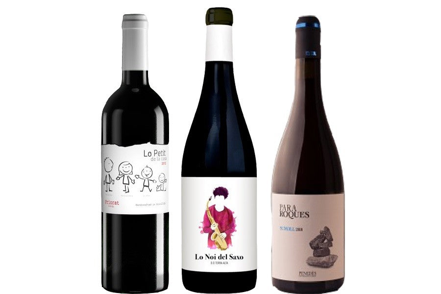 Caja de 3 botellas de vino tinto - diferentes DO