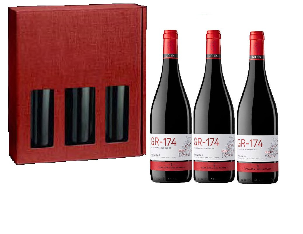 Caja regalo de 3 - GR 174 - CASA GRAN DEL SIURANA - DO Priorat - Tinto