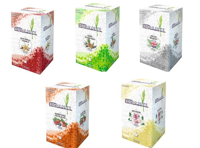 5 caixes Te Premium amb piramides 5 x 20 unitats - Cafè Mamasame