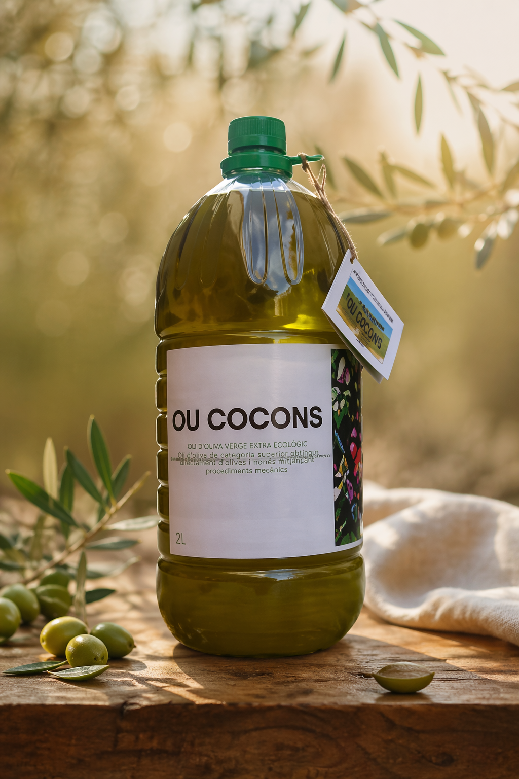 6 x 2L -Aceite de oliva virgen extra CoCons - Montsià - 6 garrafa 2L