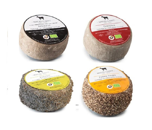 1 lote de 4 quesos de cabra distintos a escoger - 4 x 0,5Kg - Mas Garet