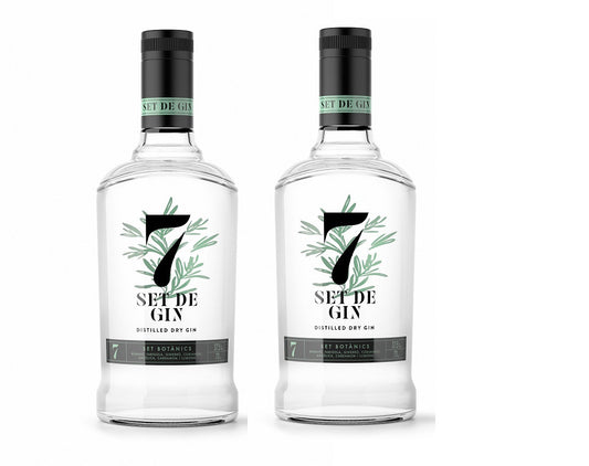 2 botellas de Ginebra - 7 de Gin