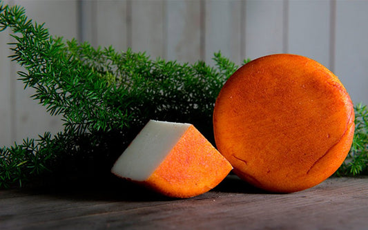 3 Formatges semi-curat de cabra vermell -  3 x 350 gr  - Formatges de Muntanyola
