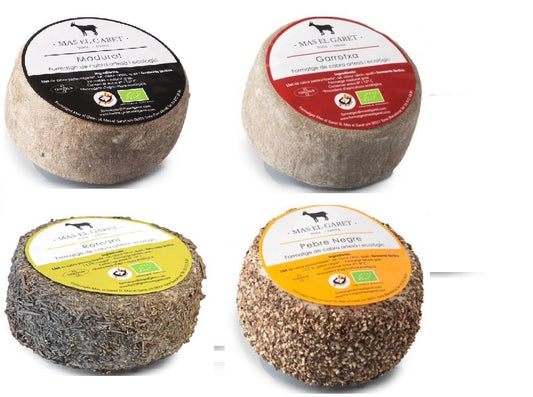 1 lot de 4 Formatges de cabra diferents a escollir - 4 x 0,5Kg - Mas Garet