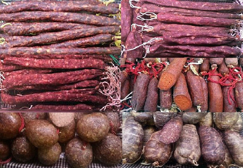 Lote de 1 fuet, 1 xorizo, 1 longaniza, 2 bulls  - Can Blanch