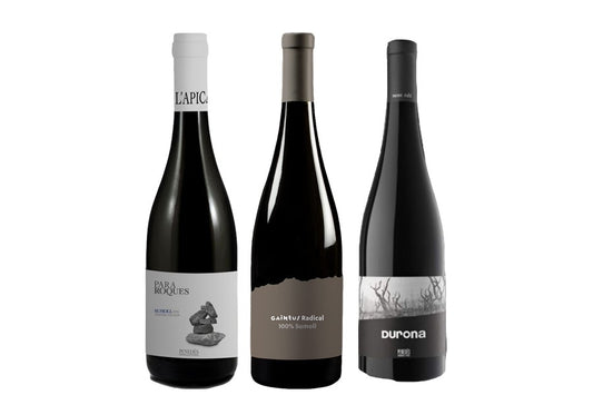Caixa de 3 ampolles de vi negre - DO Penedès