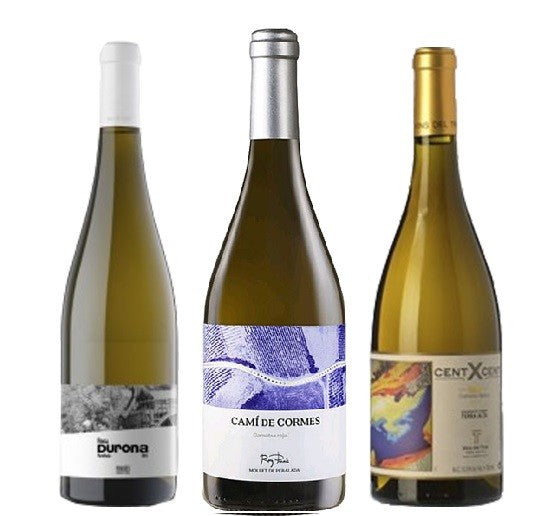 Caja de 3 botellas de vino blanco - diferentes DO