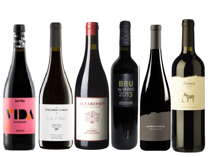 Caja de 6 botellas de vino tinto - diferentes DO