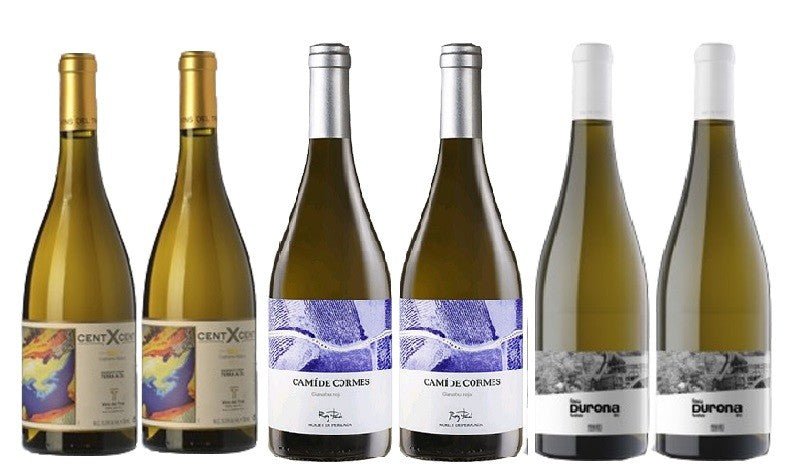 Caja de 6 botellas de vino blanco - diferentes DO