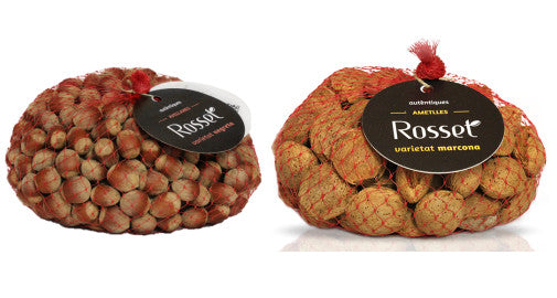 Bolsa almendras cáscara + bolsa avellanas cáscara - 2 x 1Kg.- Rosset