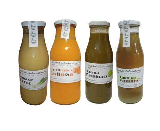 4 potes de cremas vegetales a escoger - - 4x500 gr - La Vall de Llémena