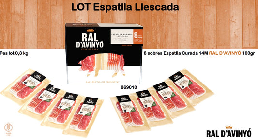 Lot de 8 sobres de 100 gr , espatlla gran reserva - La Ral d'avinyo