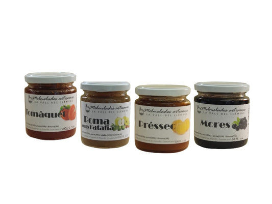 4 potes de mermelada a escoger - - 4x250 gr - La Vall de Llémena