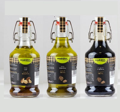 2 aceite de ceps + 2 aceite de trufa + 2 vinagre de modena con trufa - 6x250 ml, Monbolet