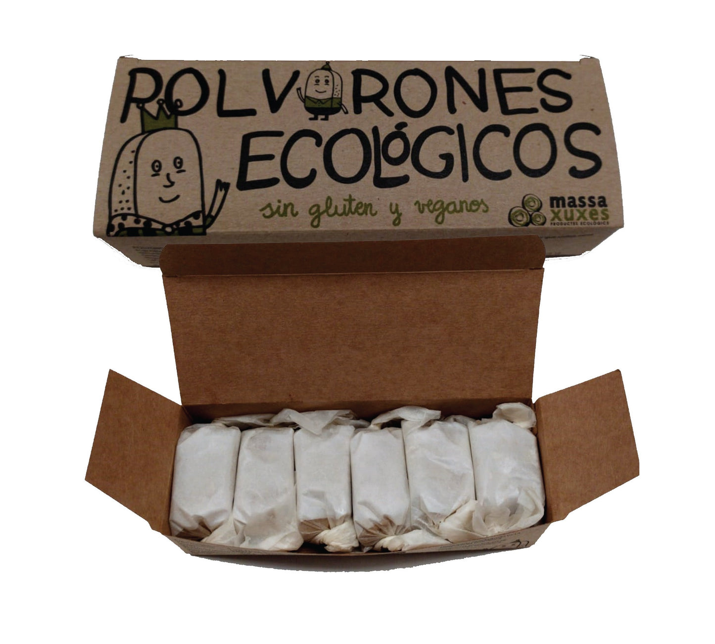 2 caixes de polvorons sense gluten i vegans 2x210g - Massaxuxes
